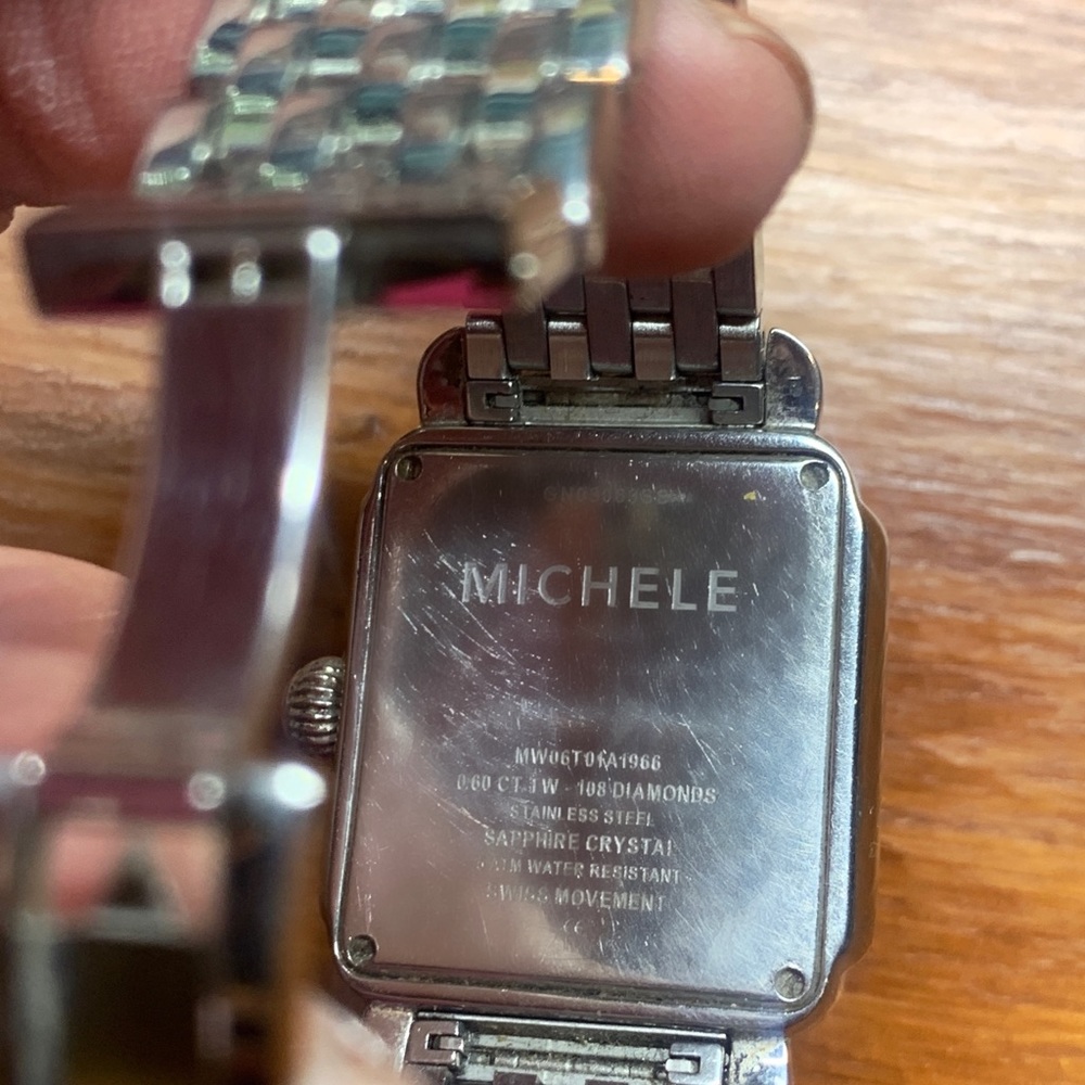 Michele Deco Watch with Diamonds 18MM - Picture 2 of 6